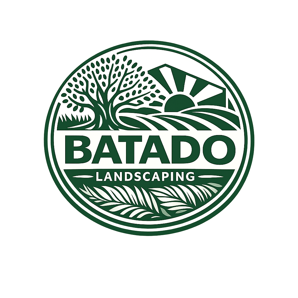 Batado Landscaping stamp logo